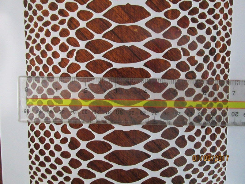 Rubstamper Snake Skin Camo Logo Stencil Reusable 10 mm Mylar Laser Cut Stencil Arts and Crafts Material Scrapbooking for Airbrush Painting Drawing - Image 3
